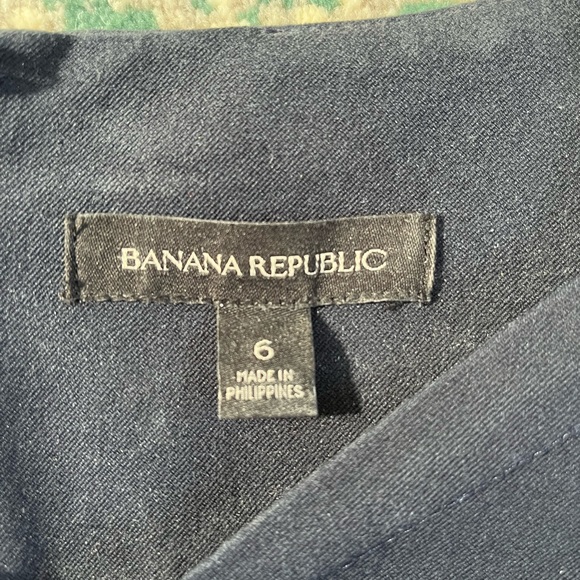 Banana Republic Navy Blue ponte 3/4 sleeve body on dress - Picture 3 of 7